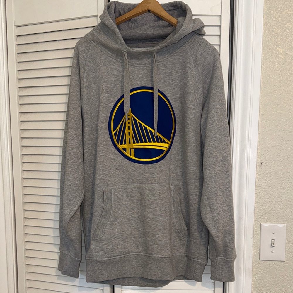 Antigua Golden State Warriors Gray Hoodie - L
